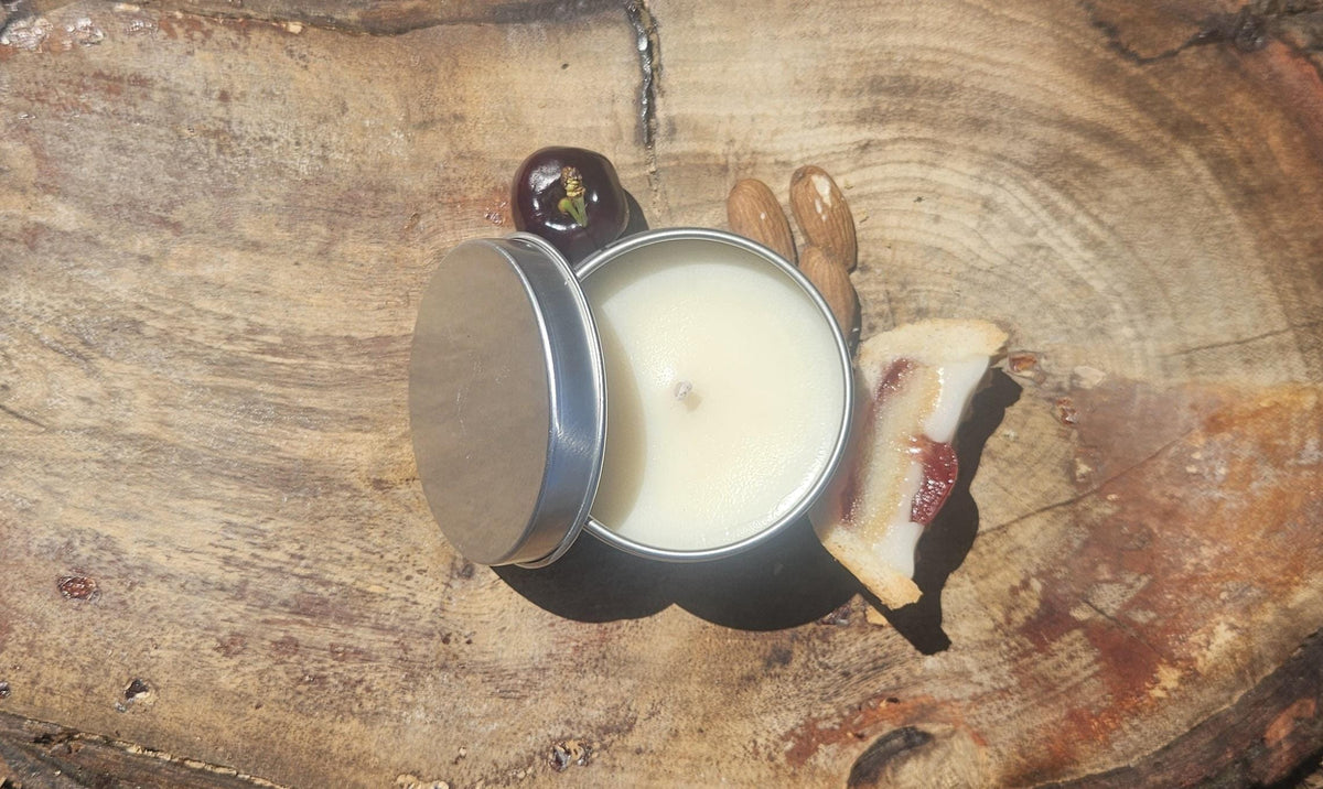 Bakewell Tart Scented Soy Wax Candle in Tin