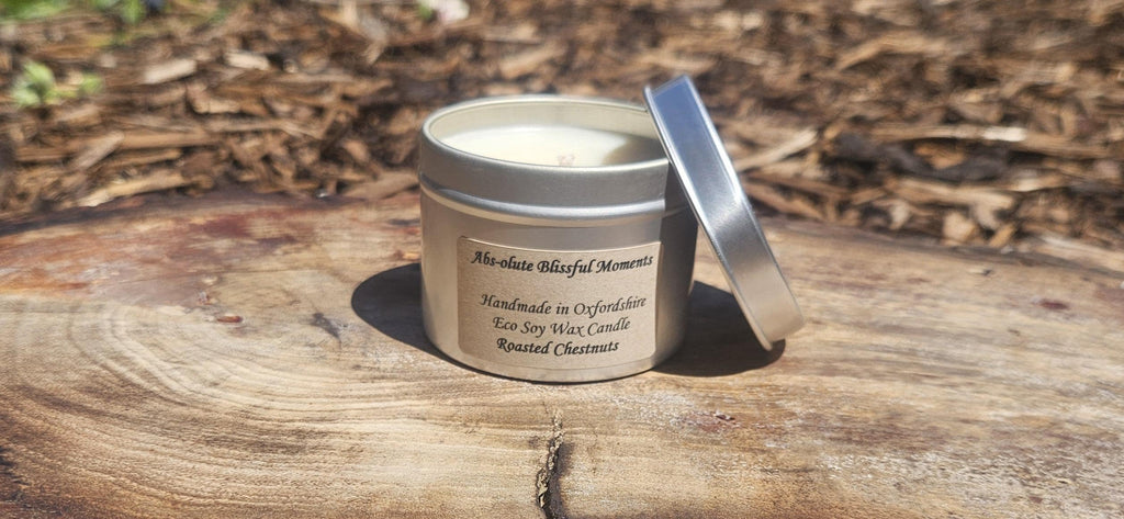 Roasted Chestnuts Scented Soy Wax Candle in Tin
