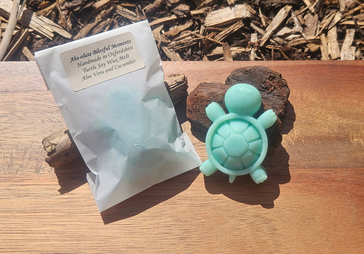 Turtle Soy Wax Melt in Aloe Vera and Cucumber Scent