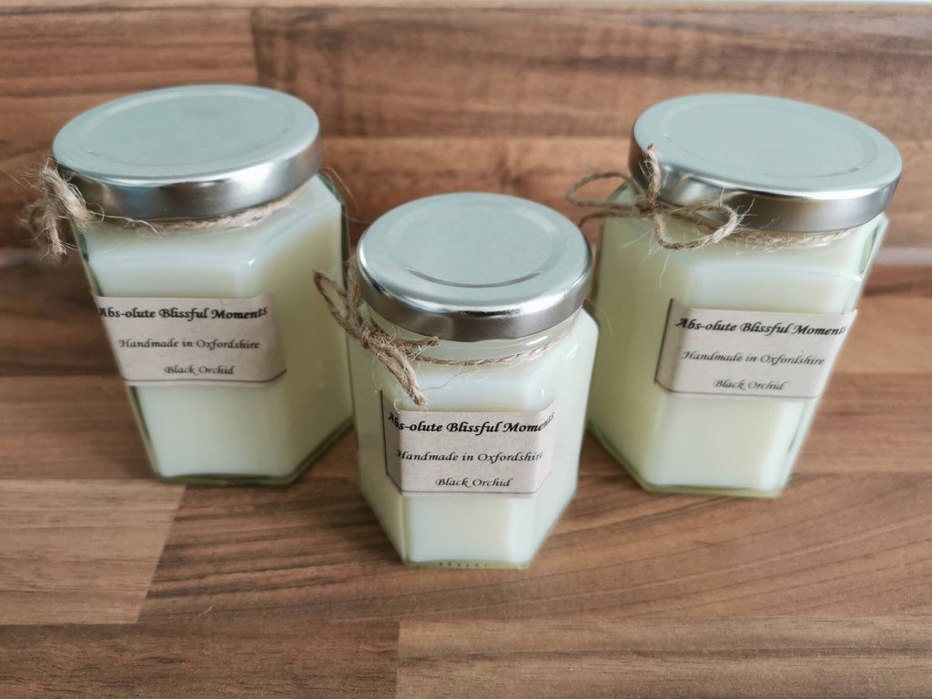Black Orchid Scented Soy Wax Candle