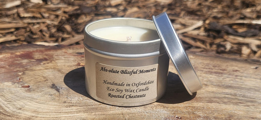 Roasted Chestnuts Scented Soy Wax Candle in Tin