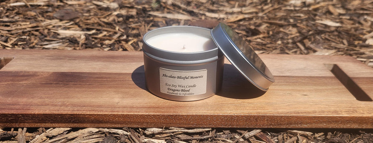 Dragons Blood Soy Wax Scented Candle in Tin