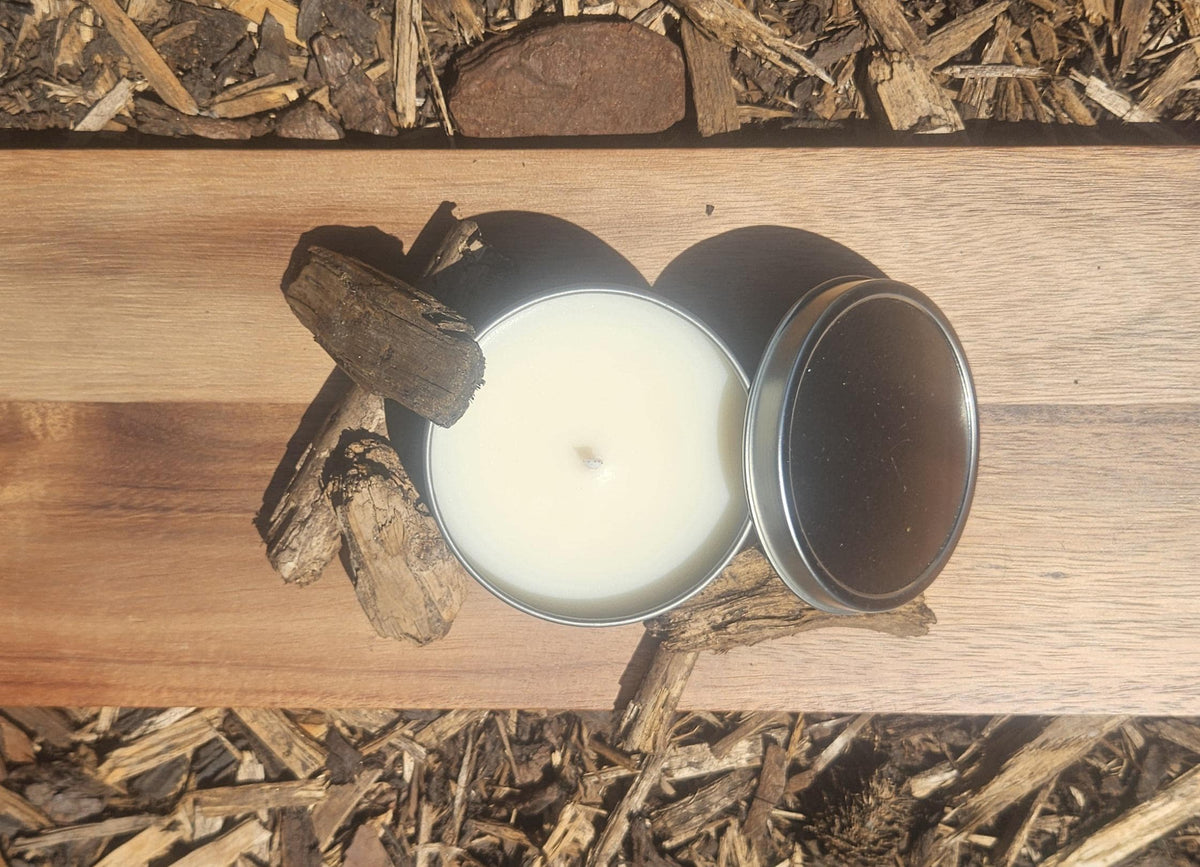 Sandalwood Scented Soy Wax Candle in Large Tin