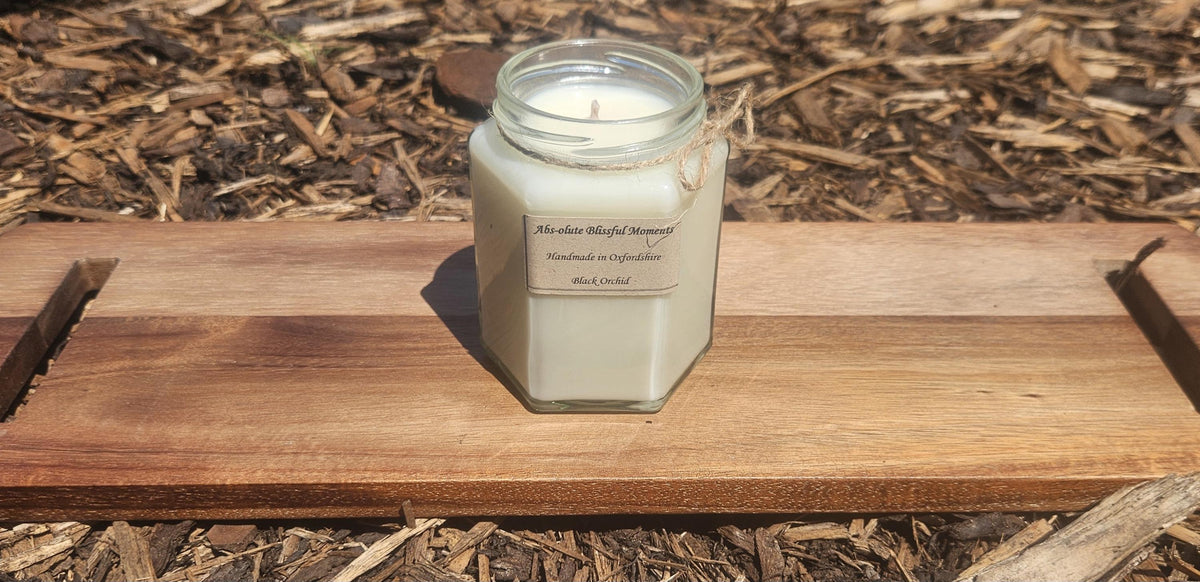 Black Orchid Scented Soy Wax Candle