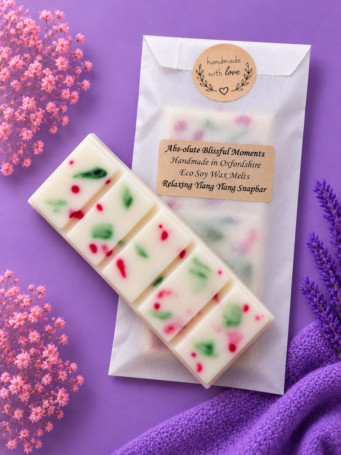 Relaxing Ylang Ylang Soy Wax Melt Snapbar