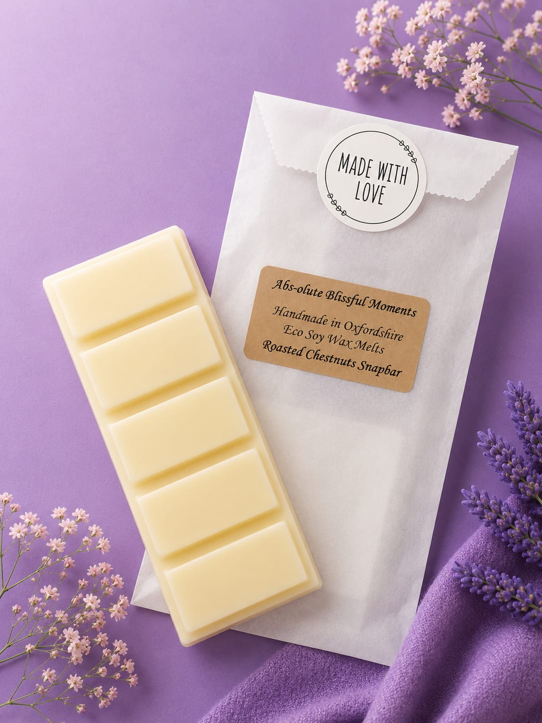 Roasted Chestnuts Scented Soy Wax Melt Snapbar