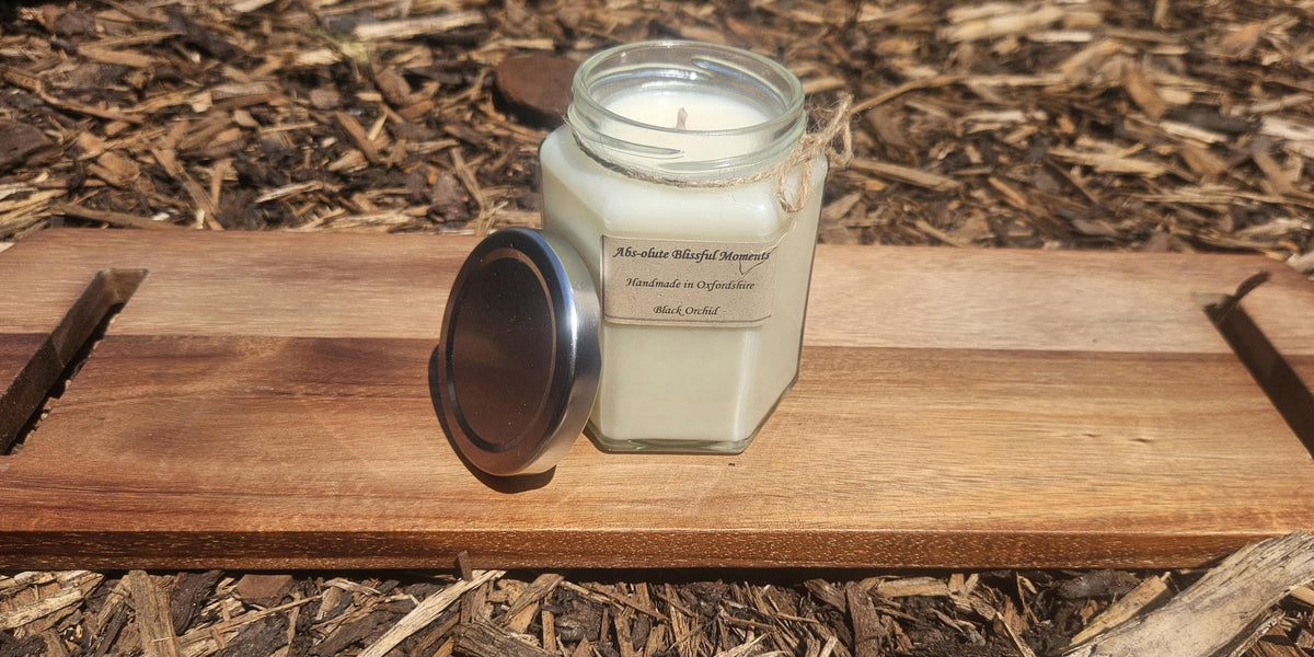 Black Orchid Scented Soy Wax Candle