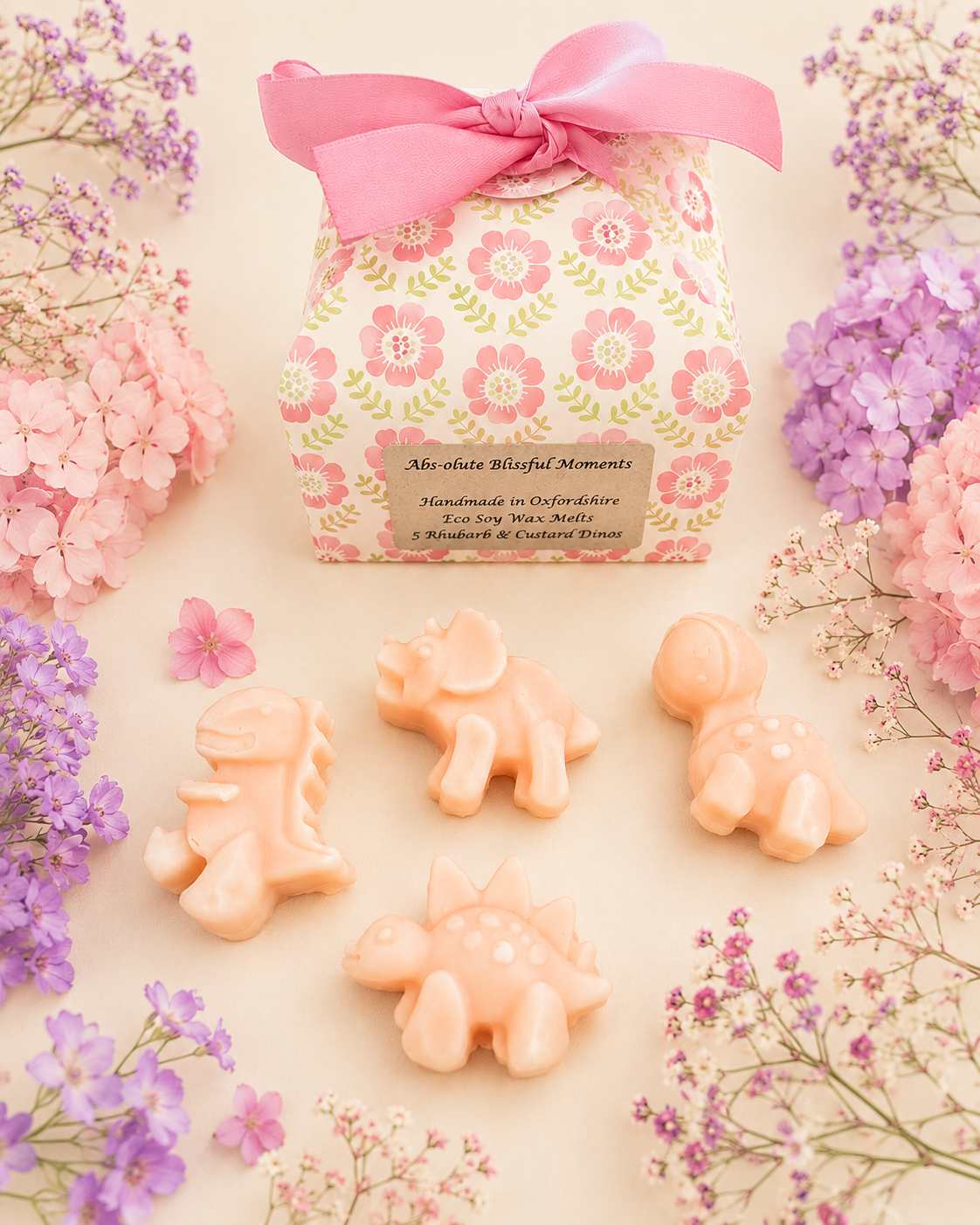 Rhubarb and Custard Dino Soy Wax Melts